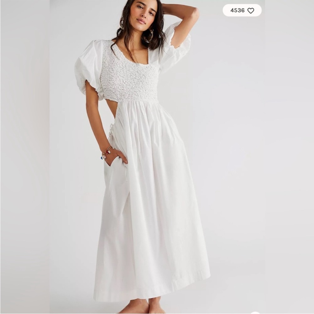 Free People White Maxi Dress